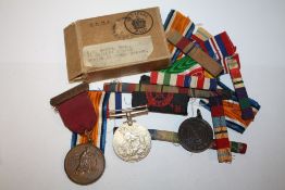A COLLECTION OF MEDALS TO INCLUDE A ROYAL LIFE SAVING SOCIETY EXAMPLE, GOOD SAMARITAN MEDAL, RIBBONS