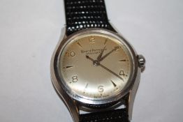 A VINTAGE GENTS GIRARD PERREGAUX GYROMATIC WRISTWATCH