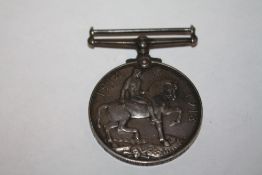 A WWI MEDAL AWARDED TO PTE. J. E. STEPHENS R. W. FUS
