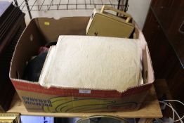 A BOX OF VINTAGE RECORDS ETC.