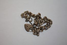 A HALLMARKED SILVER BRACELET APPROX WEIGHT - 41G