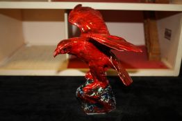 A SIGNED ANITA HARRIS FLAMBE TRIAL BIRD