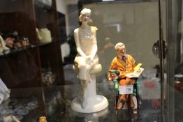 A ROYAL DOULTON 'PRIDE AND JOY' FIGURE HN 2945, TOGETHER WITH A ROYAL DOULTON REFLECTIONS FIGURE '