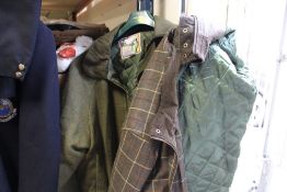 A VINTAGE BRONTE COAT, TOGETHER WITH A COTTON TRADERS EXAMPLE (2)