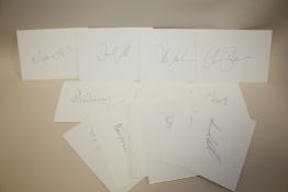 TWENTY FOUR VINTAGE NEW ZEALAND CRICKET TEAM SIGNATURES ON CARD