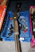 A BOX OF VINTAGE TOY GUNS