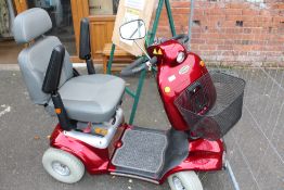 A SHOPRIDER MOBILITY SCOOTER S - 889SL WITH KEYS AND LOG BOOK (MX58 0HP)