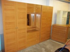 A MODERN FOUR PIECE BEDROOM FITMENT BY SHREIBER