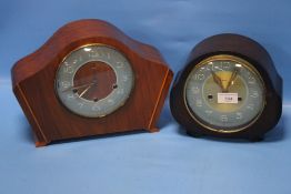 TWO SMITHS MANTEL CLOCKS