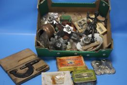 A BOX OF COLLECTABLES
