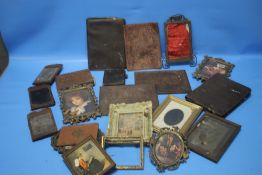 A QUANTITY OF PICTURE FRAMES ETC.