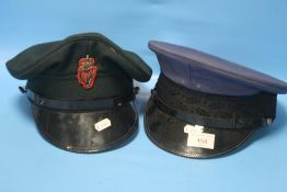 TWO MILITARY STYLE CAPS