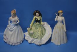 THREE ROYAL DOULTON LADIES TO INCLUDE 'SUSANNAH' HN4221, 'CLAIRE' HN3646, AND 'APRIL' HN3693 (3)