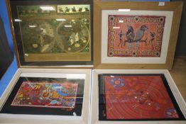 FOUR FRAMED PRINTS