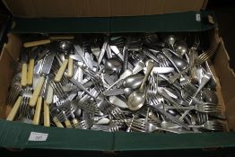 A TRAY OF FLATWARE (TRAY NOT INCLUDED)