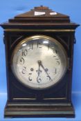 A CORKE & SON OF WOLVERHAMPTON MANTEL CLOCK WITH KEY A/F
