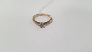 A DIAMOND SOLITAIRE RING