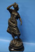 A SPELTER STYLE FIGURE A/F
