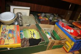 A LARGE QUANTITY OF SUNDRIES TO INCLUDE OIL CANS