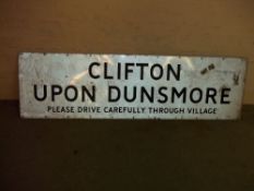 A CLIFTON UPON DUNSMORE SIGN