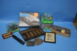 A QUANTITY OF COLLECTABLES TO INCLUDE 'SPECIMENS ILLLUSTRATING THE PROCESSING OF COCOA BEANS,