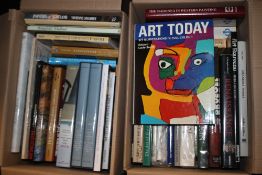 TWO BOXES OF ART REFERENCE BOOKS