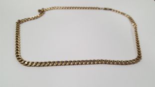 A 9 CT GOLD NECKLACE, W 9.5 g