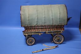 A WOODENMADE GYPSY CARAVAN A/F