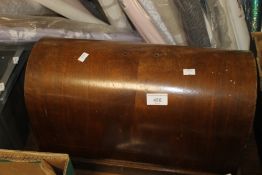 A CASED SEWING MACHINE - NO KEY AND LOCKED