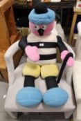 A LARGE BERTIE BASSETT SOFT TOY