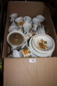 A BOX OF MIDWINTER TEA AND DINNERWARE