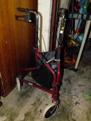 A MOBILITY WALKER WITH BASKET