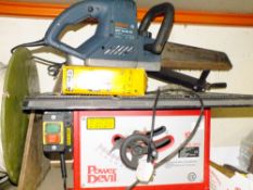 A POWER DEVIL TABLE SAW, BOSCH POWER SAW AND JCB JIGSAW - ALL A/F