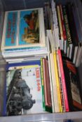 A LARGE BOX OF RAILWAY INTEREST BOOKS