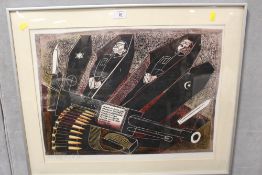 A SIGNED WAR INTEREST ARTISTS PROOF LITHOGRAPH BY KEN SPRAGUE