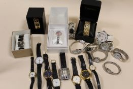 A QUANTITY OF MOSTLY MODERN WRISTWATCHES TO INCLUDE A ROTARY EXAMPLE