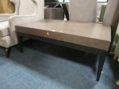 A MODERN RECTANGULAR COFFEE TABLE, H 46 cm, W 70 cm, L 120 cm