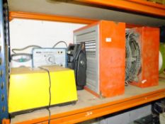 A QUANTITY OF ELECTRICALS TO INCLUDE FAN UNITS, POWER SUPPLY ETC - ALL A/F