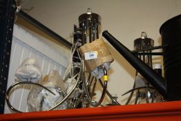 TWO MODERN CHANDELIERS