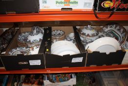 A LARGE QUANTITY OF TILL & SON LAHOI DINNERWARE TO INCLUDE TUREENS, MEAT PLATES ETC. (3)