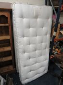 A MODERN SINGLE JOHN LEWIS MATTRESS WITH BASE