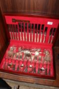 AN ARTHUR PRICE CANTEEN OF SILVER PLATED CUTLERY