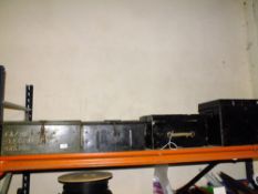 FOUR VINTAGE METAL BOXES