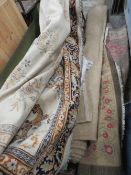 THREE LARGE ASSORTED TRADITIONAL STYLE RUGS