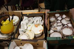 THREE TRAYS OF ASSORTED CHINA TO INCLUDE SUTHERLAND, AYNSLEY ETC..