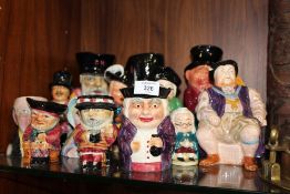 A COLLECTION OF TOBY JUGS