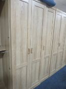 A LARGE MODERN DOUBLE WARDROBE, H 208 cm W 81 cm