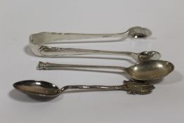 A HALLMARKED SILVER THREE PIECE BRUSH AND MIRROR SET