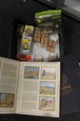 A COLLECTION OF CIGARETTE CARDS TO INCLUDE ALBUMS, CIGARETTE BOXES ETC.