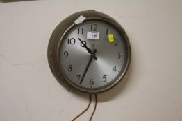 A GPO CIRCULAR METAL WALL CLOCK